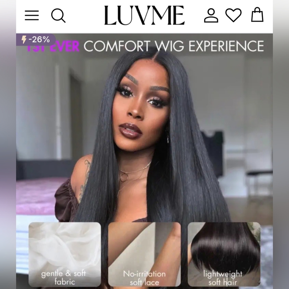 LuvMe Airy Scalp Fit Human Hair Wig